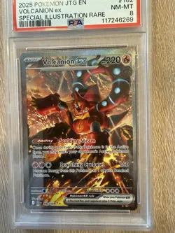 Pokemon TCG Volcanion EX Journey Together 182/159 Sir PSA 8 - Image 1
