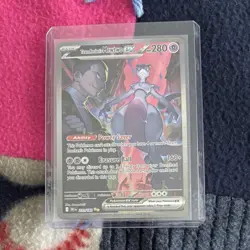 Pokemon TCG Full Art Team Rocket’s Mewtwo EX (231/182) from Destined Rivals! - Image 1