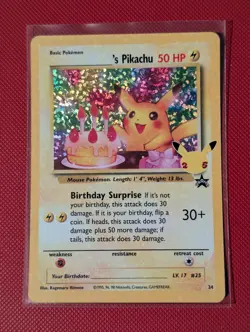 Pokemon TCG - Birthday Pikachu - 24 Promo Classic Collection - Celebrations - Image 1