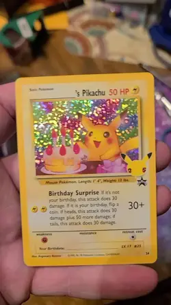 Pokemon TCG - Celebrations: Classic Collection - Birthday Pikachu - 24/53 - NM - Image 2