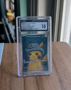 Pikachu with Grey Felt Hat Pokemon Van Gogh SVP EN-SV 085 CGC 10 Graded Gem Mint - Image 2