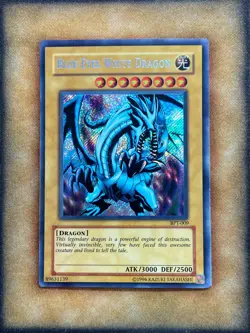 Yugioh Blue-Eyes White Dragon BPT-009 Secret Rare Promo NM - Image 1