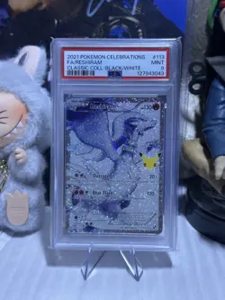 RESHIRAM/FULL ART #113 2021 POKEMON CELEBRATIONS CLASSIC COLL PSA 9 - Image 2
