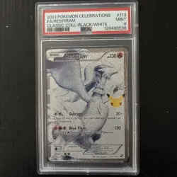 2021 POKEMON CELEBRATIONS CLASSIC COLL #113 FULL ART/RESHIRAM PSA 9 - Image 1