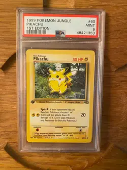 1999 Pokemon 1st Edition Jungle Pikachu 60/64 PSA 9 # 48421353 - Image 2