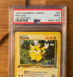 1999 Pokemon 1st Edition Jungle Pikachu 60/64 PSA 9 # 48421353 - Image 4