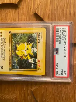 1999 Pokemon 1st Edition Jungle Pikachu 60/64 PSA 9 #48421408 - Image 3