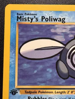 1st Edition Misty's Poliwag 89/132 Gym Challenge Pokemon Card Rare Near Mint - Image 3