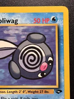 1st Edition Misty's Poliwag 89/132 Gym Challenge Pokemon Card Rare Near Mint - Image 4