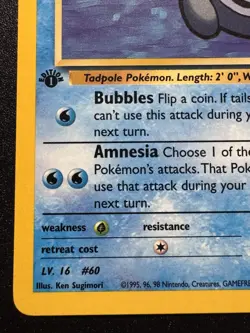 1st Edition Misty's Poliwag 89/132 Gym Challenge Pokemon Card Rare Near Mint - Image 5
