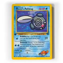 Pokemon - Misty's Poliwag - 1st Edition - Non Holo - 89/132 - Gym Challenge - Image 1