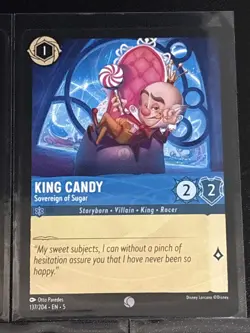 Disney Lorcana Wreck-It Ralph Theme 5 Card Lot King Candy/Turbo/Mr. Litwak - Image 3