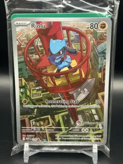 Pokemon Center Stamped Riolu Black Star Promo 010 Mega Evolution ETB Sealed - Image 1