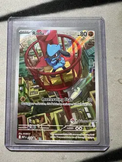 Riolu 010 Mega Evolutions ETB Pokemon Center Stamped Black Star Promo - Image 1