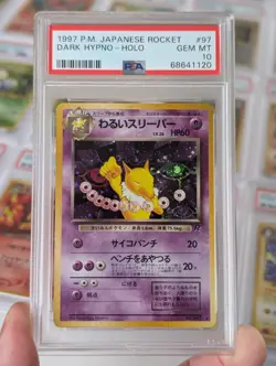 Pokemon Dark Hypno Team Rocket Japanese Holo Rare #097 PSA 10 Gem Mint - Image 1