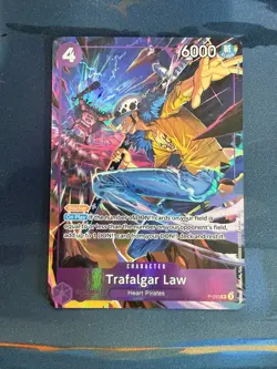One Piece TCG P-093 Trafalgar Law Promo Illustration Box Alternate Art - Image 1
