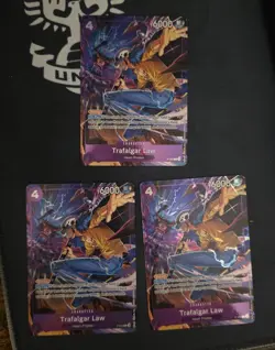 One Piece TCG Trafalgar Law Promo P-093 LOT OF 3 - Image 1