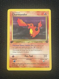 Charmander #50/82 1st Edition - WOTC Team Rocket Pokemon TCG - NM - Image 2