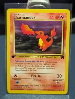 Charmander 50/82 Team Rocket 1st Edition Common 2000 Vintage Pokemon TCG - Image 1