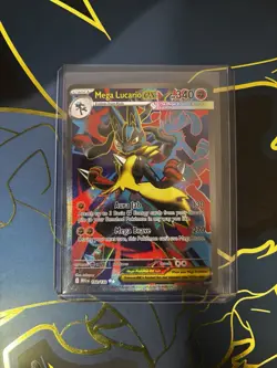 Pokemon TCG Mega Lucario ex - 160/132 - ME01: Mega Evolution (MEG) NEAR MINT - Image 1