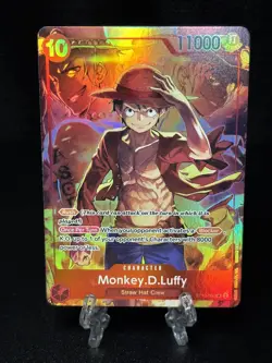 Monkey.D.Luffy ST10-006 SR Treasure Booster Set Promo One Piece Card Game NM - Image 1