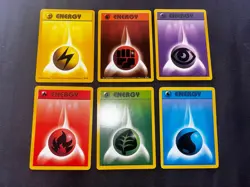 Pokemon: Base Set - x6 Energy Cards Lot - WOTC TCG 1999 97/98/99/100/101/102 - Image 1