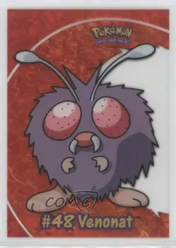 Venonat Topps Chrome Pokemon TV Animation Edition Clear Chase Cards #PC6 2000 - Image 1
