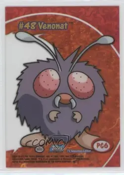 Venonat Topps Chrome Pokemon TV Animation Edition Clear Chase Cards #PC6 2000 - Image 2