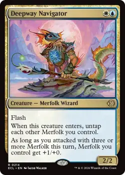 Deepway Navigator Lorwyn Eclipsed NM Creature Rare MAGIC GATHERING CARD ABUGames - Image 1
