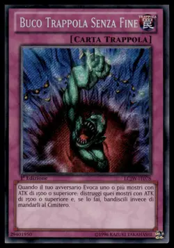 YuGiOh Bottomless Trap Hole #OP13-IT078 NM Secret - Exact Card ITALIAN - Image 1