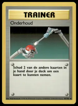 Pokemon Base Set Maintenance (Onderhoud) Dutch #083/102 NM - Exact Card Shown - Image 1