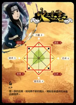 Naruto Kayou SR Card Haku SC-SR-0027 NM - Image 2