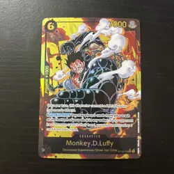 One Piece TCG Royal Blood Monkey D Luffy Secret Rare Parallel Card OP10-118 - Image 1