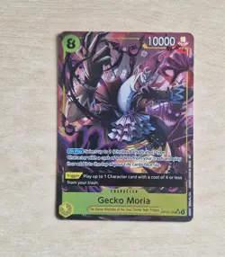 Gecko Moria Alt Art OP14-104 SR - English One Piece Card - The Azure Sea's Seven - Image 1