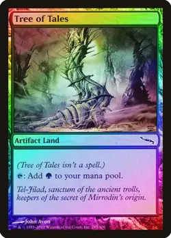 Magic the Gathering TREE OF TALES #285/306 Mirrodin Land 2003 Foil Common Unplay - Image 1