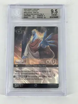 Lorcana Hades King of Olympus Enchanted The First Chapter #205/204 BGS MT+ 9.5 - Image 1