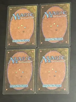 X4 Lightning Bolt Fourth Edition (Black Border) Japanese FBB 4ED MTG Playset - Image 5