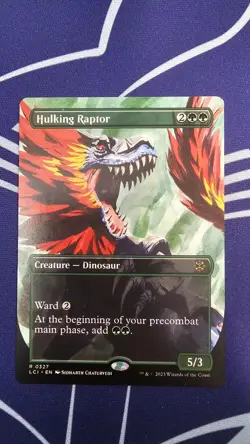 Hulking Raptor (Borderless) The Lost Caverns of Ixalan Regular - Image 1