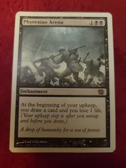 Phyrexian Arena 8th Edition LP MTG Magic the Gathering Rare English Core Eighth - Image 1