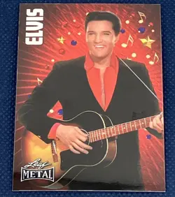 2024 Leaf Metal Elvis Presley 1/5 Icons Collection Red Shimmer 37 NM - Image 1