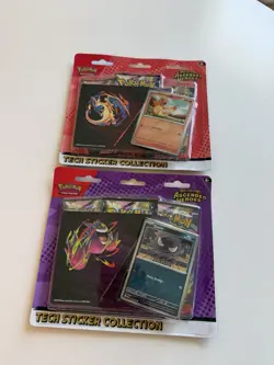 Pokemon Ascended Heroes Tech Sticker Collection Set Of 2 - Factory Sealed! - Image 1