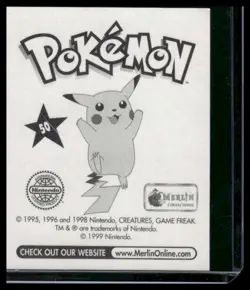 Pokemon Merlin Collections Sticker Series 1 Diglett #50 1999 NM - Image 2