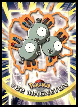 Topps Pokemon Magneton #82 TV Animation Edition Non Holo Blue Logo 2000 NM - Image 1
