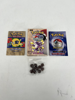 1999 Pokemon TCG Bodyguard Theme Deck - Box Rulebook & Marble Counters ONLY - Image 1