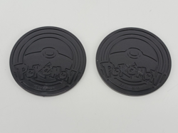 Pokemon Eevee Silver Mirror Holo Jumbo 2" Collectible Coin TCG Accessory x2 - Image 4