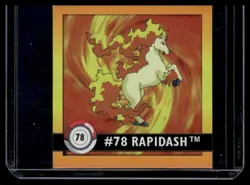 Nintendo Pokemon Artbox Series 1 Sticker Rapidash #78 1999 - Image 1