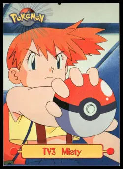 Topps Pokemon Misty #TV3 TV Animation Non Holo Black Logo 1999 NM - Image 1