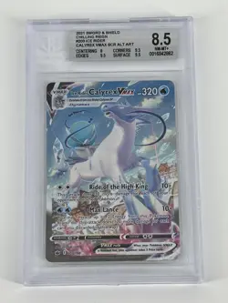 Pokemon Ice Rider Calyrex VMax Alt Art #203 BGS 8.5 - Image 1