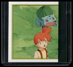 Nintendo Pokemon Merlin Sticker Series 2 #51 Misty Bulbasaur Puzzle 2000 - Image 1