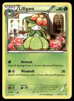 2011 Black & White - Noble Victories Lilligant Stage 1/Rare #5 - Image 1